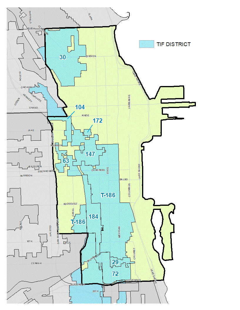 Central Area TIF District Map